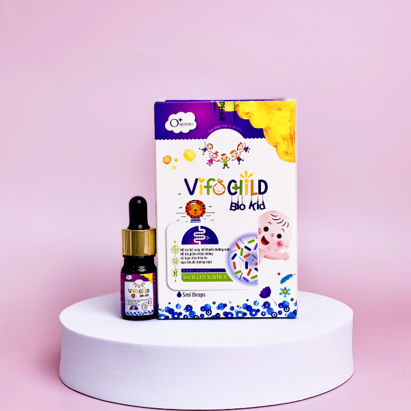Men vi sinh Vifochild Bio Kid – Bổ sung lợi khuẩn, hỗ trợ tiêu hoá cho trẻ từ 0 tháng tuổi (lọ 5ml)