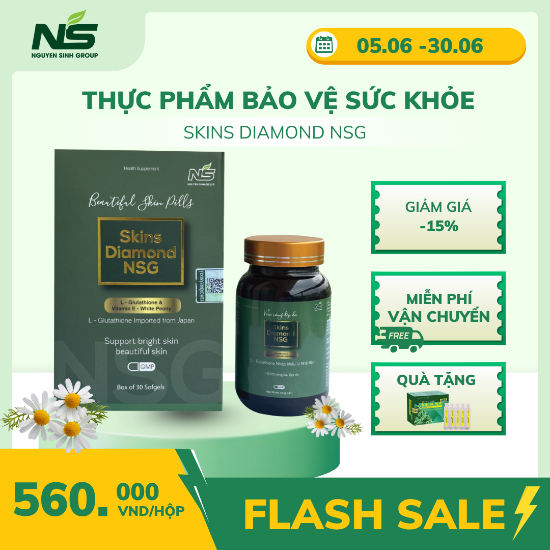 Thực phẩm bảo vệ sức khỏe SKINS DIAMOND NSG